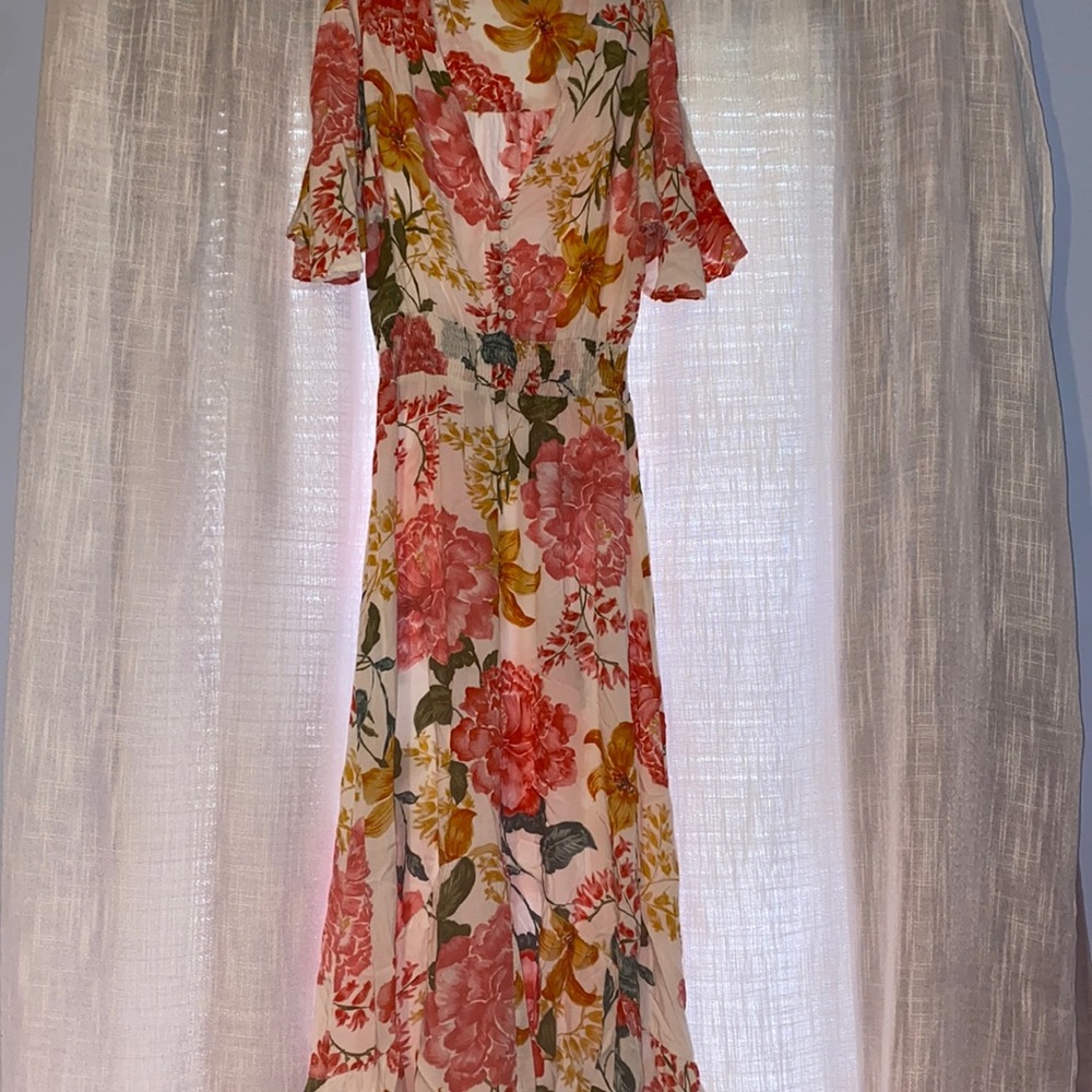 Abel the label floral dress XS
